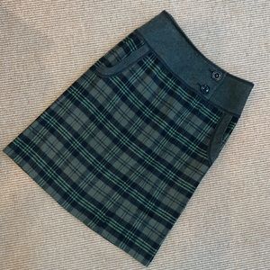 Steilmann Olive Plaid Pencil Skirt Sz 4